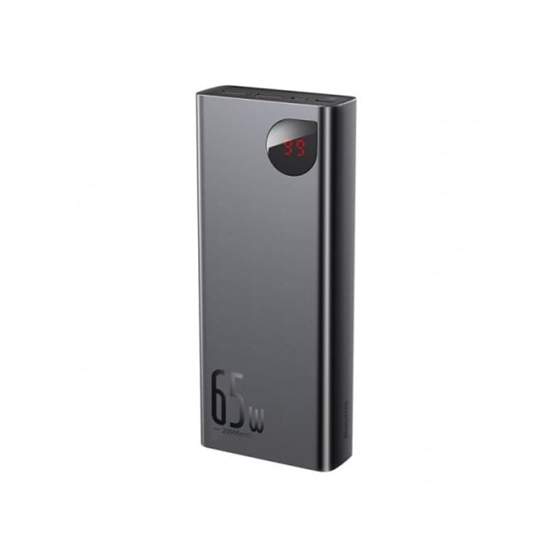 Baseus Adaman Metal Digital Display Quick Charge Power Bank 20000mAh 65W - Black